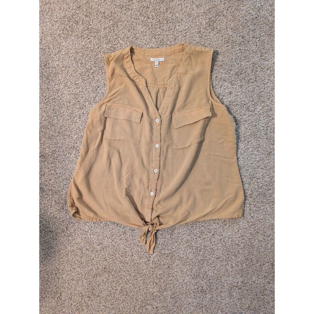 Maurice's Yellow button down tank